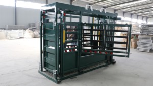 Équipement d'élevage Bétail Squeeze Chute Premium Automatique Vet Crush Avec Menton Support - Product Image 2