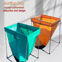 Le sac de tri en toile à code couleur simplifie la classification des déchets ménagers