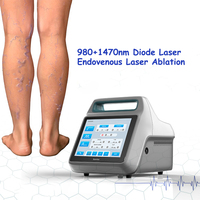 Appareil portable d'ablation vasculaire à diode EVLT 980nm 1470nm pour l'ablation endoveineuse / EVLT / EVLA