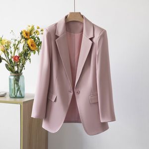 <span class=keywords><strong>Blazer</strong></span> noir pour femmes grande taille, élégant, pour le travail, veste de costume pour femmes, nouvelle collection printemps-automne - Product Image 2