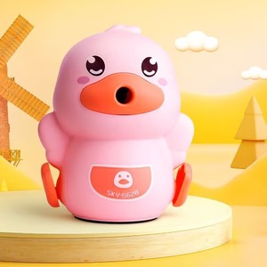 Sacapuntas manual de plástico Skv Duck para estudiantes, material escolar para niños. - Product Image 3