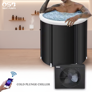 อ่างแช่น้ำเย็นแบบพกพา พร้อมเครื่องทำความเย็นสำหรับแช่น้ำแข็ง ระบายความร้อนด้วยอากาศ <span class=keywords><strong>เงียบ</strong></span> พับเก็บได้ ที่นอนเป่าลม เครื่องทำความเย็นน้ำแบบนุ่มนวล - Product Image 1