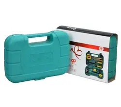 Ensemble d'outils pour électricien domestique portable en plastique 9 pièces SR8009B-2 marteau pinces crayon de test couteau utilitaire - Product Image 5