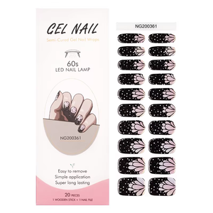Envolturas de <span class=keywords><strong>Uñas</strong></span> de Gel UV con Diseño de Cobertura Completa, Fórmula Segura Sin HEMA, Autoadhesivas, Duración de 14 Días, Suministro al por Mayor <span class=keywords><strong>para</strong></span> Tiendas Minoristas - Product Image 1