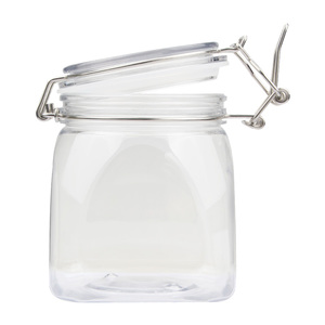 กล่องเก็บคุกกี้ PET ขนาด 500 มล. ฝาพับใส ปลอดสาร BPA แบบกำหนดเองได้ - Product Image 1