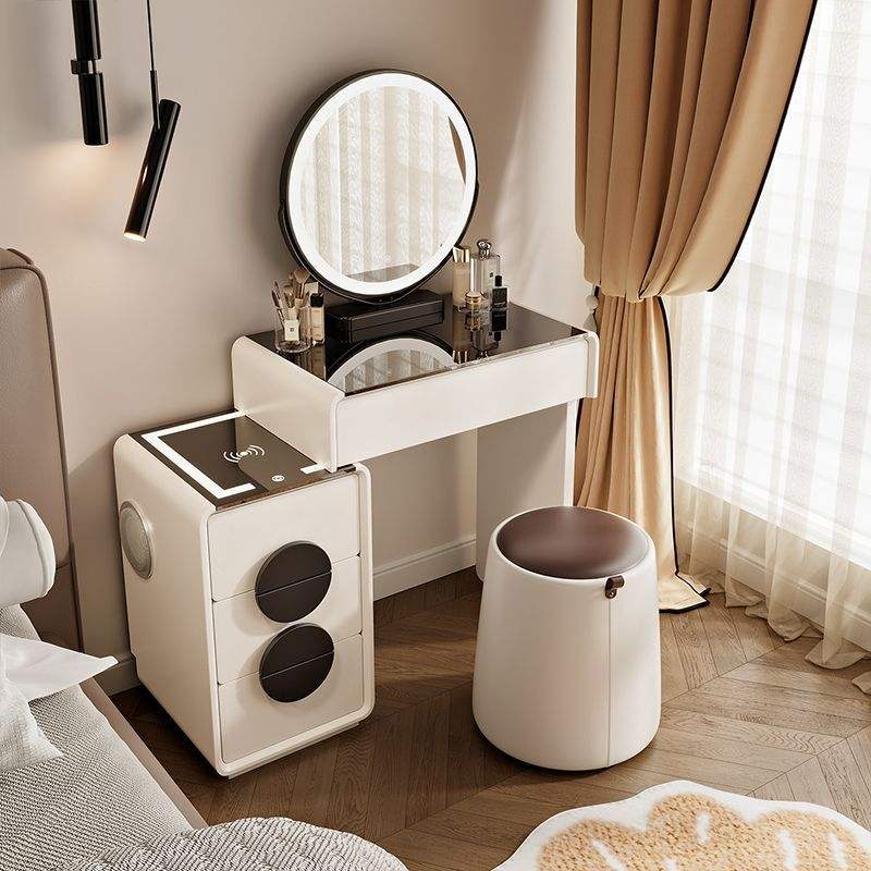 White 60 table 35 bucket mirror portable stool