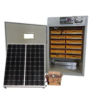 Incubadora solar de huevos para incubar 1000 huevos incubadora solar de pollos con panel solar, batería solar, inversor