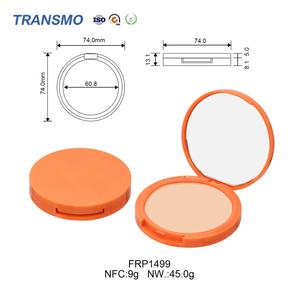 Wholesale <b>Plastic</b> Empty Cosmetic Container Pressed Setting Powder 9g Packaging with <b>Mirror</b> Custom Logo Packaging Supplier - Product Image 2