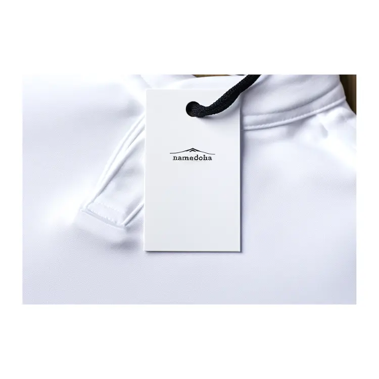 Étiquettes de haute qualité en relief pour fabriquer des cartes en papier pour vêtements pour hommes et femmes pour développer un logo de marque d'étiquette