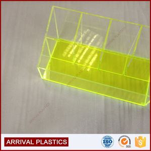 Fábrica al por mayor de acrílico transparente personalizado organizador de maquillaje cajas de almacenamiento estantes de exhibición de cosméticos 3-5mm de espesor Logotipo de pantalla de seda - Product Image 6