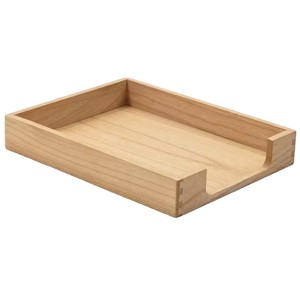 Bandeja de Madera para Documentos, Caja de Almacenamiento de Pino Sólido, Organizador de Escritorio Apilable, Porta Archivos Multiusos - Product Image 3