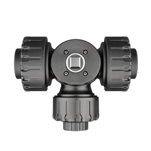 Válvula Eléctrica COVNA DN40 de 1.5 Pulgadas, de Tres Vías, Tipo L, 24V CA, Válvulas de Seguridad, Actuador Modulante, Válvula de Bola de Unión Verdadera de Plástico PVC - Product Image 5