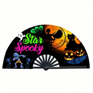 พัดไม้ไผ่แบบดั้งเดิมขนาด 13 นิ้ว เสียงดัง ดีไซน์คลาสสิก สำหรับงานแต่งงานและฮาโลวีน - Product Image 6