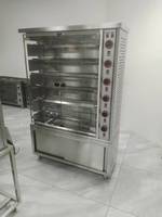 Four commercial d'équipement de rôtissoire de poulet de gaz de 6 tiges avec le gril automatique commercial de poulet entier d'armoire pour le restaurant