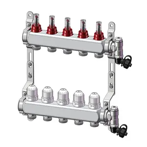 Stainless Steel Water Warm Floor Manifold Collector For Floor Heating Systems