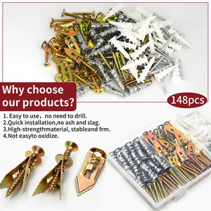 Baiguluo Expansion Screw Assortment Kit 148pcs Metric Carbon Steel Zinc Plated For Drywall And Wall Anchoring - Product Image 5