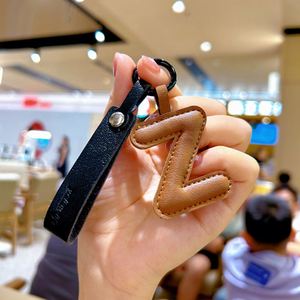 Llaveros de Cuero Personalizados al por Mayor, Llaveros con Iniciales del Alfabeto de la A a la Z, Llaveros de Cuero PU con Correa de Cuero - Product Image 5
