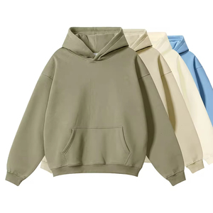 เสื้อฮู้ดดี้ผ้าฟลีซหนาน้ำหนักมาก 420gsm ผ้าฝ้าย 100% ทรงโอเวอร์ไซส์ ไหล่ตก ขายส่ง - Product Image 1
