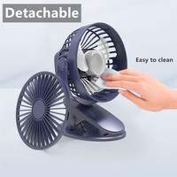 Ventiladores de Clip Mini Portátiles Recargables de 5V USB con Logotipo Personalizado, Venta al Por Mayor