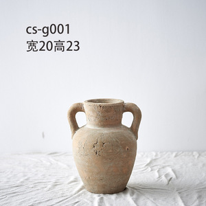 Abi-sabi, accessorio rustico stile retrò <span class=keywords><strong>per</strong></span> la decorazione da giardino, contenitore di fiori secchi, vaso decorativo in terracotta - Product Image 5
