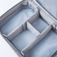 Sac de rangement pour câbles de voyage à double couche avec logo personnalisé, sac de rangement portable pour câbles USB, chargeurs, accessoires numériques