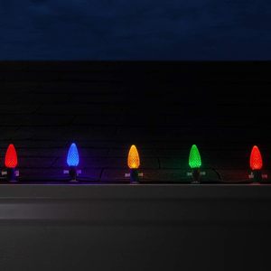 Lumières de Noël de qualité supérieure, ampoules LED C9 SMD, blanc chaud doux, polycarbonate, pour décoration extérieure de qualité commerciale, fêtes, Halloween - Product Image 2
