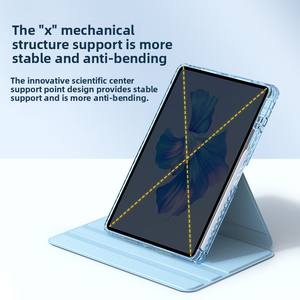 Funda protectora giratoria transparente 2022 para tableta <span class=keywords><strong>Huawei</strong></span> <span class=keywords><strong>Matepad</strong></span> Pro11 hecha de cuero PU y vidrio con ranura para bolígrafo - Product Image 3