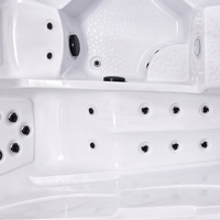 Fantastique qualité acrylique bain à remous Balboa système panneau bain à remous massage spa baignoire de luxe pour bain à remous extérieur 5 personnes