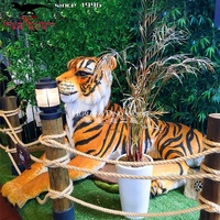 Modèle animal animatronique-Panda/tigre réaliste pour parc à thème, zoo, musée, décoration de centre commercial (personnalisable)