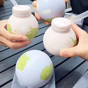 Bouteille en plastique de qualité alimentaire personnalisée de 400 ml et 500 ml, vide, pour yaourt, crème glacée, pouding - Product Image 4