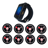 Chine Usine 433 Pager Restaurant Serveur Système D'appel Numéro De Table Vibration Cloche Service Montre Horloge avec Commande Buzzer Dispositif
