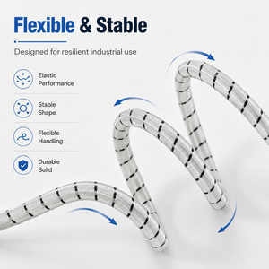 Cordon élastique industriel de 14 mm, corde élastique robuste, cordon antichoc en polyester, certifié anti-UV OEKO-TEX, longueur personnalisée pour l'extérieur - Product Image 6