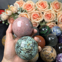 Vente en gros Boule de Méditation Artisanat Pierres de Guérison Quartz Clair Quartz Rose Fluorite Aventurine Cristal Sphère pour la Décoration