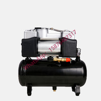 12V/220V Heavy Duty Tire Inflator, Portable Silent Mini Air Compressor, Automatic Tire Inflator