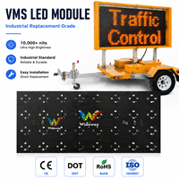 Module d'affichage LED pour remorque VMS en gros, taille personnalisée, panneau à message variable RGB ambre pour travaux routiers, prix usine
