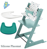 YONGLI Tapis de table en silicone personnalisé à couverture intégrale, set de table pour chaise haute, sets de table en silicone, tapis de table à manger, tapis de repas pour bébé, plateau