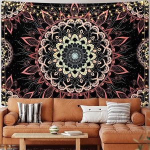 Serie <span class=keywords><strong>de</strong></span> Mandala Rectángulo Decoración <span class=keywords><strong>de</strong></span> pared Fondo colgante abstracto personalizado Tapiz <span class=keywords><strong>de</strong></span> <span class=keywords><strong>tela</strong></span> - Product Image 6