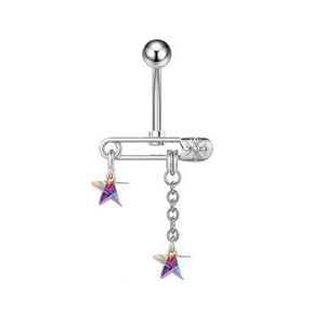 Gaby nuovo design in acciaio inossidabile 316L gioielli per la pancia senza allergia anello per <span class=keywords><strong>ombelico</strong></span> galleggiante stella croce <span class=keywords><strong>piercing</strong></span> all'<span class=keywords><strong>ombelico</strong></span> - Product Image 6