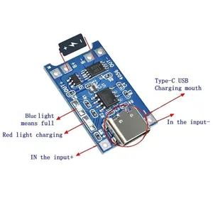 TP4056 <b>5V</b> <b>1A</b> Type-c <b>USB</b> 18650 Lithium Battery Charging Board Charger Module with Protection Dual Functions - Product Image 3