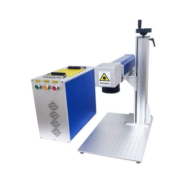 Portable Raycus Fiber Laser Marking Machine 60W for Metal Tube Plate Barcode Tag Label Engraving