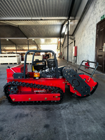 Nouvelle Arrivée Tondeuse à fléaux agricole diesel 4 temps automotrice sur chenilles avec fonction de broyage