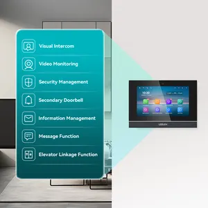 LEELEN videoportero con wifi de 7 pulgadas dokunmatik ekran Android wifi video kablosuz interkom için birden fazla daire