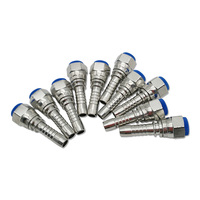 Embout de raccord de tuyau PTFE haute pression en acier inoxydable 304/316 00TF0