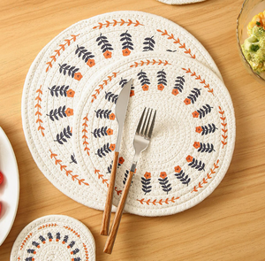 מזרן אמריקאי שולחן בית מרק מבודדת קערה באיכות גבוהה כותנה חבל כותנה מודפס ארון גביעונית - Product Image 2