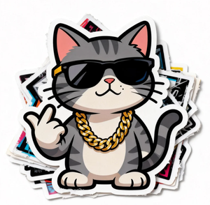 Oem Printing Custom logo <strong>Cheap</strong> Waterproof Sticker Adhesive Label Printing Pvc Vinyl Custom Die Cut Sticker for <strong>Laptops</strong> Phones - Product Image 5