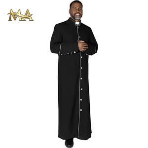 Personalizado Negro Iglesia Púlpito Obispo Clero Coro Batas Coro Vestido Iglesia Vestido Medieval Monje Túnica - Product Image 1