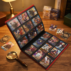 Álbum de Colección de Tarjetas Coleccionables PP de 9 Bolsillos con Cierre Elástico Duradero para Exhibición de Tarjetas de Baloncesto, Fútbol y Deportes de Estrellas - Product Image 1