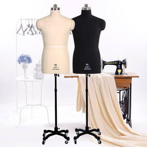 Maniquí de sastre de medio cuerpo para hombre con forma de vestido para coser tejido de modista a <span class=keywords><strong>escala</strong></span> completa para adultos - Product Image 2