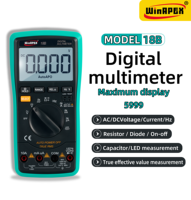 WinAPEX 18B+ Multimeter Digital True RMS Presisi Tinggi Pengukuran Tegangan & Arus AC/DC hingga 10A/1000V
