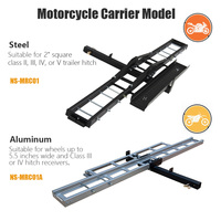 Attelage de moto pour véhicule, récepteur de 2 pouces, capacité de charge maximale de 500 lb, pour moto, vélo électrique, fixation par boulons, résistant à la corrosion, pour SUV